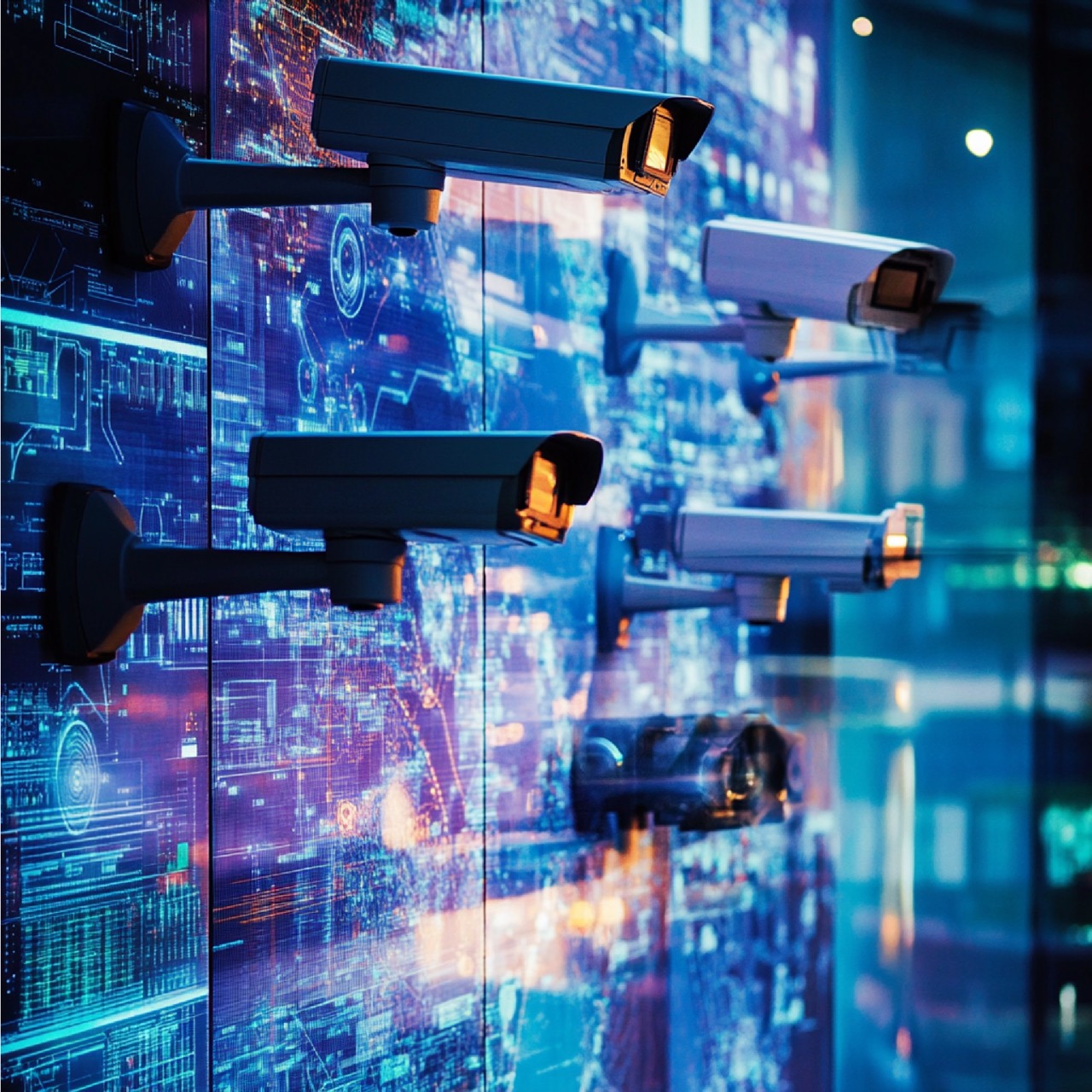 Surveillance system integration depicting how different monitoring technologies systems work Large